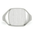 thumbnail image 4 of 14K White Gold Ring Band Signet 11.0x10.5mm Open Back, Size 9, 4 of 5