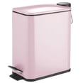 thumbnail image 7 of mDesign Slim Metal 1.3 Gallon Step Trash Can with Lid/Liner Bucket - Matte Blush, 7 of 7