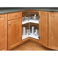 thumbnail image 3 of Rev-A-Shelf 6472-28-15-52 28-Inch Polymer 2-Shelf Kidney Lazy Susans, Almond, 3 of 3