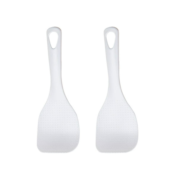 REACHISE 2pcs Japanese Rice Spatula - White Kitchen Utensil for Home & Restaurant