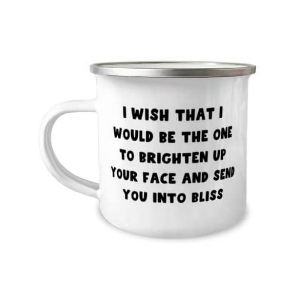 Inspire Wife, I wish that I would be the one to brighten up your face and send you, Useful Valentine's Day 12oz Camper Mug From Wife
