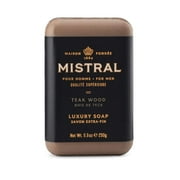 Mistral Bar Soap Organic, Teak Wood, Large Bar