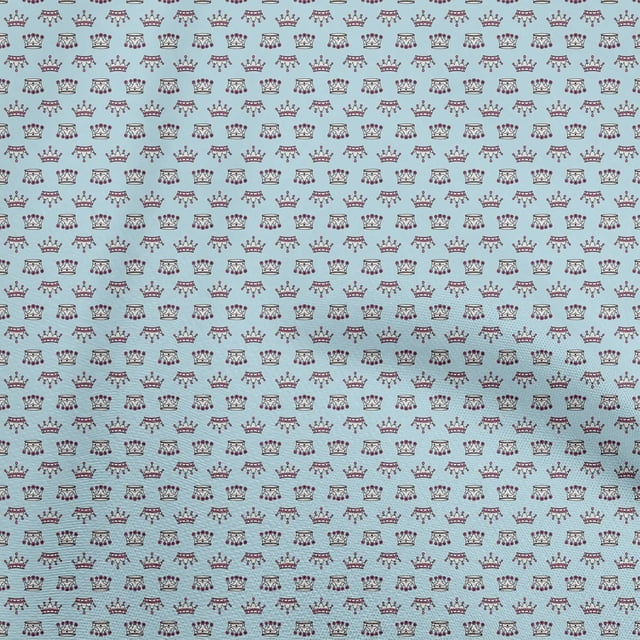 oneOone Georgette Viscose Light Blue Fabric Random Sewing Craft Projects Fabric Prints By Yard 42 Inch Wide