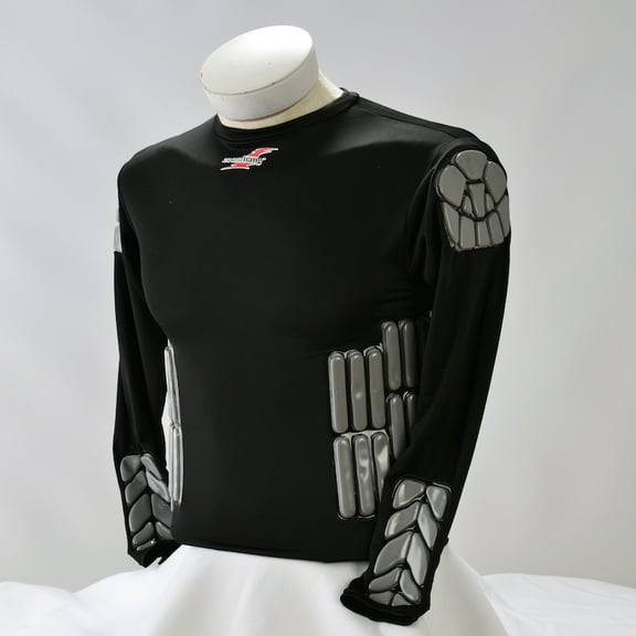 Zoombang Shirt 6 Piece Padded Motor Cross Shirt, Black