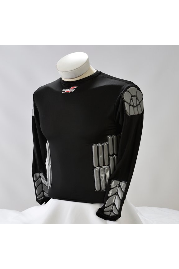 Zoombang Shirt 6 Piece Padded Motor Cross Shirt, Black