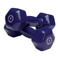 thumbnail image 2 of Body Solid Tools BSTVD7 7-Pound Vinyl Dumbbell (Dark Purple), 2 of 2