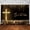 5x3ft, variant on 7X5ft Cross Backdrop, Golden Gliitter God Bless Backdrop Baptism Resurrection of Jesus Easter Photo Background for Church Events Decor Photo Props