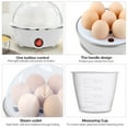 thumbnail image 4 of Darzheoy Egg Cooker Mini Electric Stainless Steel Double Layer Boiler for Breakfast Household Use Easy Poached Eggs Kitchen Appliance, 4 of 6