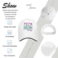 thumbnail image 6 of Glitter Baseball Hat Best mom ever Embroidery Dad Caps for Men Cool Adjustable for BoatingwhiteOne Size, 6 of 6