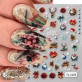 thumbnail image 2 of NEWSPIED 4 hojas de stickers navideños 5D para uñas, 2 of 7