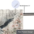thumbnail image 5 of Asian Kitchen Valance Japanese Style White Cranes Colourful Cherryblossom Rod Pocket Window Valance for Kitchen Living Room, 5 of 5