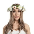 thumbnail image 2 of Clearance! Baberdicy Women Flower Hair Garland Crown Headband Floral Wreath Hairband White, 2 of 4