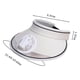 thumbnail image 3 of Ventilador, ventilador de techo, ventilador de escritorio, sombrero portátil con ventilador para mujer - Sombrero con visera - Mediación de tres velocidades y protección solar de área grande, 3 of 9