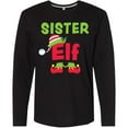 thumbnail image 3 of Inktastic Christmas Sister Elf Long Sleeve T-Shirt, 3 of 5