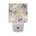 thumbnail image 6 of Yayeee LED Plug in Night Light for The Home with Auto Dusk to Dawn Light Sensors, 2 Pack, Purple Floral Rabbit, 6 of 6
