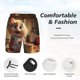 thumbnail image 3 of Fotbe Cartoon Cooking Cat Traje de Baño para Hombre – Shorts de Natación de Secado Rápido con Forro y Bolsillos-X-Large, 3 of 6
