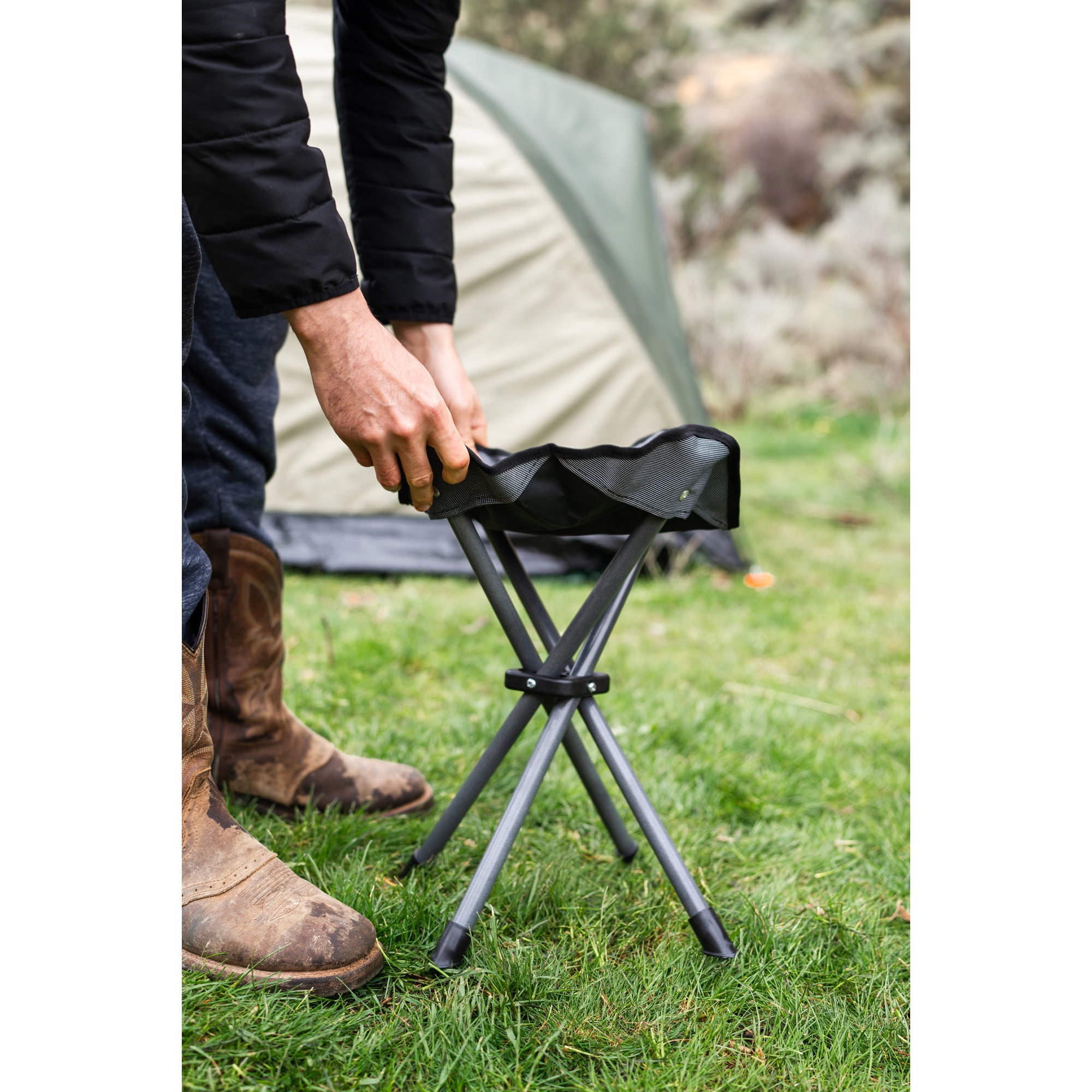 Stansport, Fold-Up Stool, Apex, Outdoor Camping Portable Seat