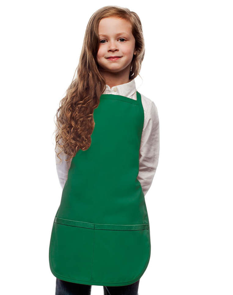 Kelly Green Kids Art Smock Apron by My Little Doc