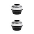 thumbnail image 2 of Ruiboury Effective Invisible Bell Loud Horn Stainless Steel Bicycle Handlebar Bell Stylish and Versatile Silver 2Set, 2 of 6