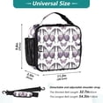 thumbnail image 2 of ALAZA Purple Butterfly Lunch Box Insulated Lunch Bag Cooler Tote with Shoulder Strap, 2 of 7