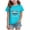 B2-Blue, variant on sdbrld Kids Girls Christmas Clothes Short Sleeve Graphic T Shirt Top for Fall Winter Blue Sizes 7-8 Years