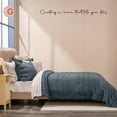 thumbnail image 4 of EVERGRACE Velvet Quilt King Size, Luxury Velvet Bedding Set, Ultra Soft Ruched Quilt Sets, Lightweight Comforter Vintage Textured Bedspread Coverlet with 2 Shams for All Season, Stormy Blue, 4 of 8