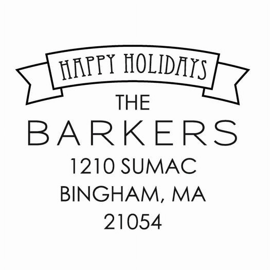 Personalized Square Self Inking Rubber Stamp - The Barkers