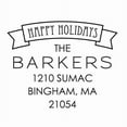 thumbnail image 2 of Personalized Square Self Inking Rubber Stamp - The Barkers, 2 of 2