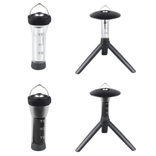Lámpara Faro LED Luces de camping USB Linternas de emergencia para exteriores (estilo A negro)