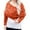 Orange, variant on CAIVO Women Fashion Casual Autumn Winter Outdoor Solid Color Hollow Thickened Comfortable Double Sleeve Shawl Scarf With Sleeve Sweater Scarf Vintage Shawls Wraps