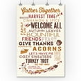 thumbnail image 2 of Gather Together, Thanksgiving Typography (36x54 Giclee Gallery Art Print, Vivid Textured Wall Decor), 2 of 3