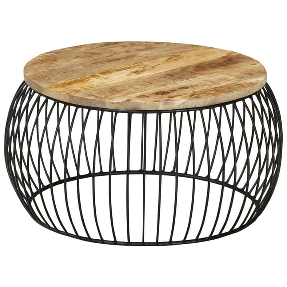 vidaXL Coffee Table 26.8" Rough Mango Wood
