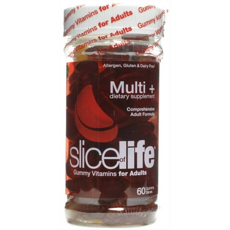 SLICE OF LIFE Complete Multi + Vitamines Gummy adultes, favorise la santé, 60 CT