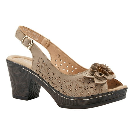 

Patrizia Womens Dortha Sandals 37 (US 6-6.5) Taupe