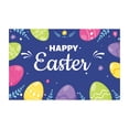 thumbnail image 2 of HongHeng 59x35 inch Happy Easter Backdrops Cloth Happy Hanging Wall Banner Bunny Grassland Eggs Photography Background for Easter Spring Party Decoration Happy Easter Sign, 2 of 6