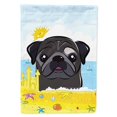 thumbnail image 1 of "Treasures BB2131CHF Black Pug Summer Beach Flag Casa de lona, grande, multicolor" Caroline's Treasures BB2131CHF, 1 of 1