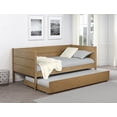 thumbnail image 2 of LHYY Wooden Twin Daybed With Trundle,Natural, 2 of 8
