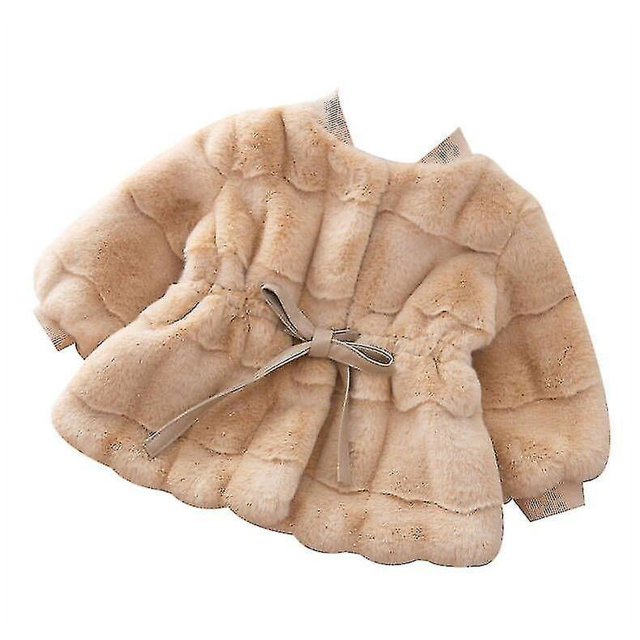 Abrigo para niñas Chaquetas de invierno de piel sintética Ropa para niños pequeños Abrigo para niños