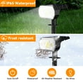 thumbnail image 3 of Phopollo Solar Lights Outdoor Waterproof IP65, 64 LED 3 Lighting Modes Solar Powered Garden Yard Spot Solar Lights for Outside Landscape- 4Pack (Cold White), 3 of 7