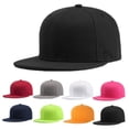 thumbnail image 5 of Sports Baseball Cap Blank Solid Color Flat-Edged Peaked Golf Street Cap, 5 of 5