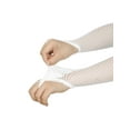 thumbnail image 4 of INSPIRE CHIC Women's Fishnet Glove Elastic Lace Elbow Length Fingerless Gloves with Finger Loop One Size White, 4 of 7