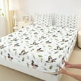 thumbnail image 3 of jejeloiu Wild Mallard Duck Bed Sheets,Rustic Farmhouse Hunting King Sheets For Boys Kids 4pcs, 3 of 7