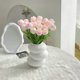 thumbnail image 3 of Tulipán artificial de 33 cm de largo, tacto real, de poliuretano, ideal para primavera, Pascua, hogar, cocina, decoración de bodas., 3 of 8