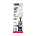 thumbnail image 6 of 3 Watt CA10 LED - Frost - Candelabra base - 90 CRI - 2700K - 120 Volt - 6-Pack, 6 of 8