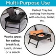 Wood Bed Tray for Eating TV Tray with Folding Legs Laptop Table