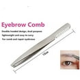thumbnail image 3 of Juego de pinzas de acero inoxidable de 7 piezas para recortar cejas, aplicar pestañas postizas y herramientas de extensión Kit profesional para el cuidado de cejas y pestañas, 3 of 8