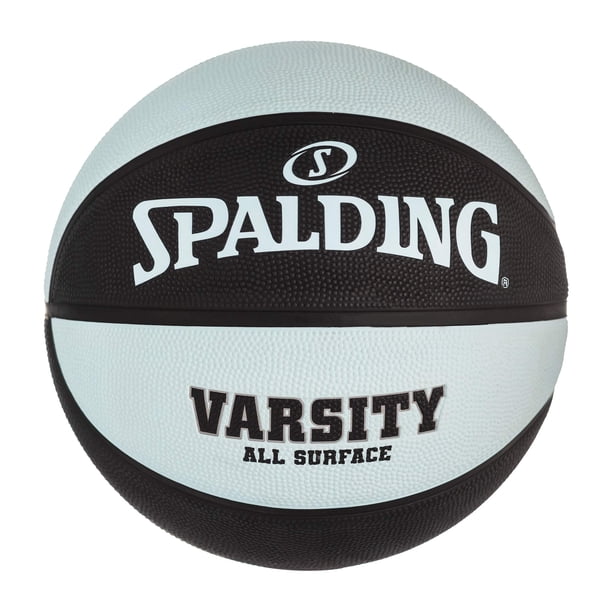 Balón de Baloncesto Spalding Varsity Negro/Azul Claro para Exteriores 29.5"
