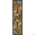 thumbnail image 2 of Allstar Black High Density Double Shot Drop-Stitch Carving Exotic Animal Skin and Nature. Safari Woven Area Rug (2' 0" x 7' 2"), 2 of 2