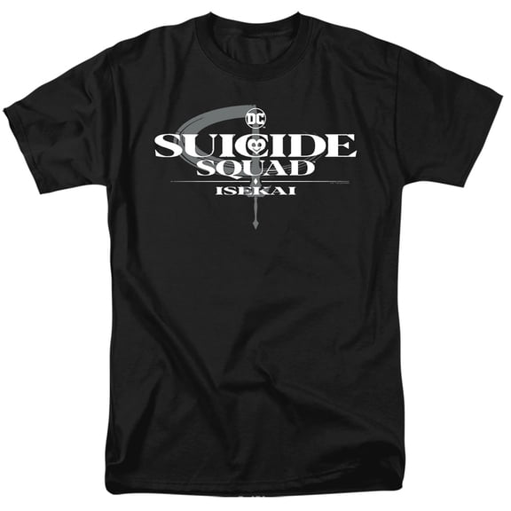 Suicide Squad Isekai Logo Unisex Adult T Shirt, Black, Medium