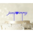 thumbnail image 1 of Custom Name Glitter Cake Topper Personalized Wedding Cake Toppers Color Option Available 5-7 Inches Wide, 1 of 1